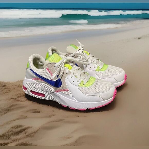 Nike Air Max Excee DD2955-100 Women's White /Pink /Indigo Sneakers Size 7 - Picture 1 of 15